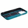Etui do iPhone 16 Pro, Carbon Fiber MagSafe, czarne / niebieskie