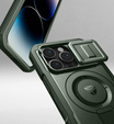 Dexnor – magnetyczne etui z osłoną aparatu do iPhone 14 Pro - ciemnozielone
