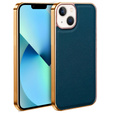 Etui do iPhone 13, Cowhide Leather, zielone