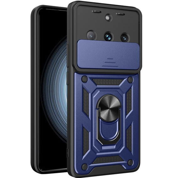 Etui pancerne do Realme 11 Pro 5G / 11 Pro+ 5G, CamShield Slide, niebieskie