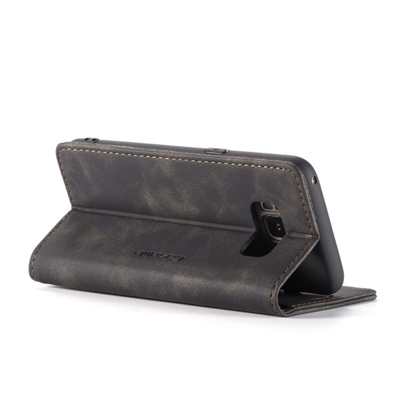 Etui CASEME do Samsung Galaxy S8, Leather Wallet Case, czarne
