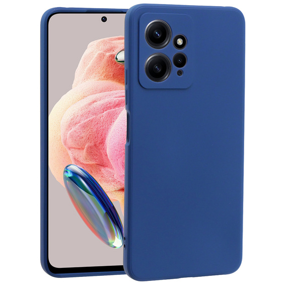 Etui do Xiaomi Redmi Note 12 4G, Silicone Lite, granatowe