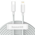 Baseus kabel USB-C Lightning 1,5 m 20 W - 2 sztuki - Biały