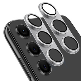 2x Osłona ze szkłem na obiektyw do Samsung Galaxy S24+ Plus, ERBORD, szara