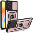 Etui pancerne do Oppo A98 5G, CamShield Slide, różowe rose gold