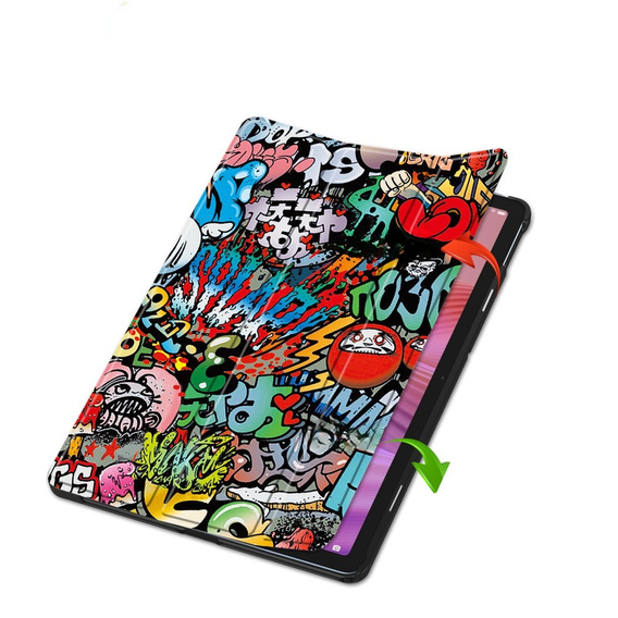 Etui do Lenovo Tab 10.1" TB311FU, Smartcase, graffiti