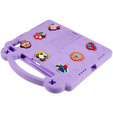 Etui do iPad Air 11" 2025/2024 (7/6 gen.), Cute Patterns, z podstawką, fioletowe