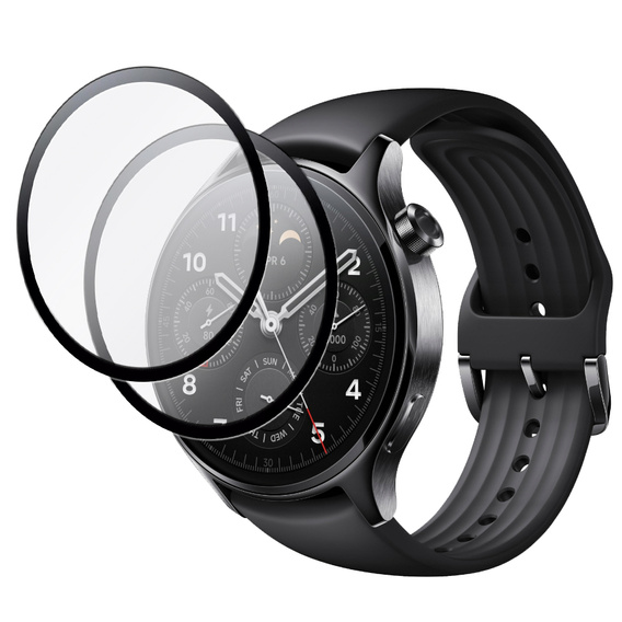 2x Szkło Hybrydowe ERBORD do Xiaomi Watch S1 Pro