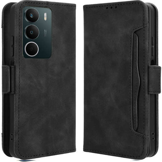 Etui z klapką Card Slot do Realme C71 – eleganckie i funkcjonalne, czarne