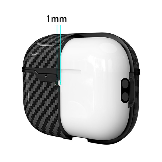 Etui TPU z fakturą włókna węglowego do AirPods Pro 3