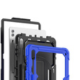 Etui pancerne do Samsung Galaxy Tab S9 Ultra, ochronne 360 z miejscem na rysik, Niebieskie / Czarne