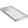 Etui Magnetic Dual Glass MagSafe do Samsung Galaxy S21 Ultra, srebrne