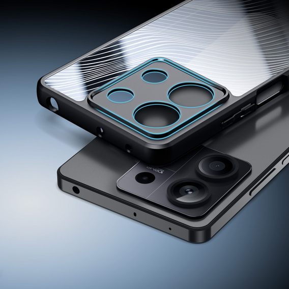 Etui DuxDucis do Xiaomi Redmi Note 13 5G, Aimo case, przezroczyste / czarne