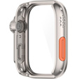 Bransoleta Milanese + 2w1 Etui + Szkło Hartowane do Huawei Watch Fit 3, Srebrna