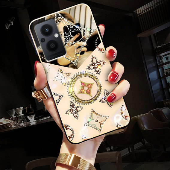 Etui Fashion do Oppo Reno7 Lite, różowe