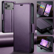 Etui portfelowe ERBORD Glossy Litchi z klapką do iPhone 17 Pro Max