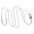Smycz do telefonu Spigen Crossbody Strap + Wrist Strap + ConTag,  biała