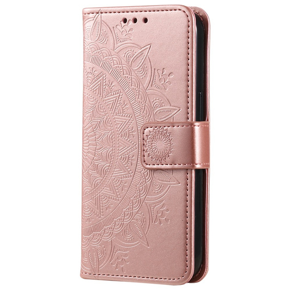 Etui z klapką do Xiaomi Redmi Note 13 Pro+, Mandala, różowe rose gold