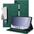 Etui do Samsung Galaxy Tab A9+, Classic, z miejscem na rysik, zielone
