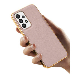 Etui do Samsung Galaxy A53 5G, Cowhide Leather, różowe