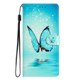 Etui z klapką do Xiaomi Redmi Note 12S, Wallet, Butterfly niebieski