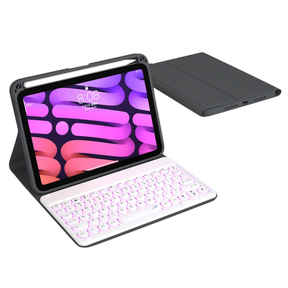 Etui z klawiaturą do iPad mini 8.3" 2021 (6 gen.) / iPad mini 8.3" 2024 (7 gen.), Magnetic Keyboard, czarne
