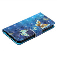 Etui z klapką do Xiaomi Redmi 13C / Poco C65, Wallet, Butterflies niebieskie