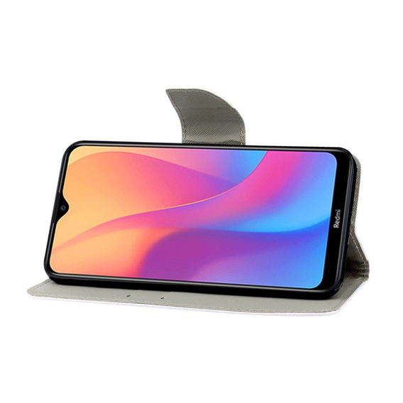 Etui z klapką do Xiaomi Redmi 9A, Wallet, Butterfly niebieskie