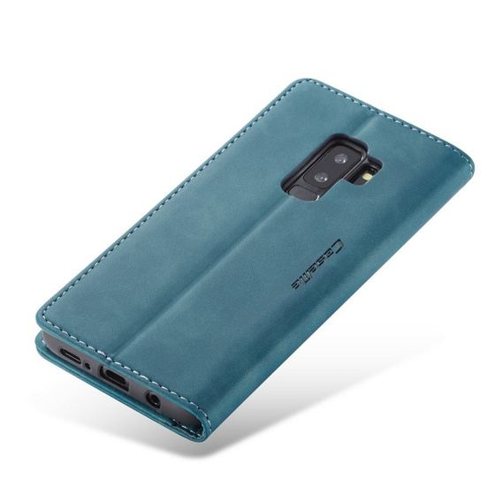 Etui CASEME do Samsung Galaxy S9 Plus, Leather Wallet Case, niebieskie