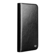Etui ze skóry z klapką QIALINO Genuine Cow Leather do iPhone 17 Pro Max, czarny