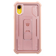 Etui pancerne do iPhone XS Max, Dexnor Full Body, różowe