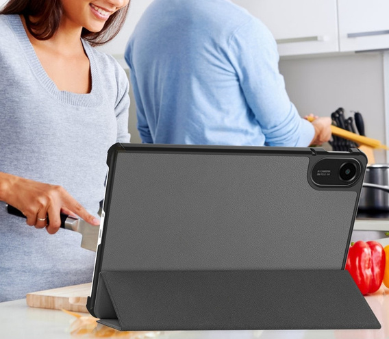 Etui z klapką i podstawką do Xiaomi Redmi Pad 2 – szare