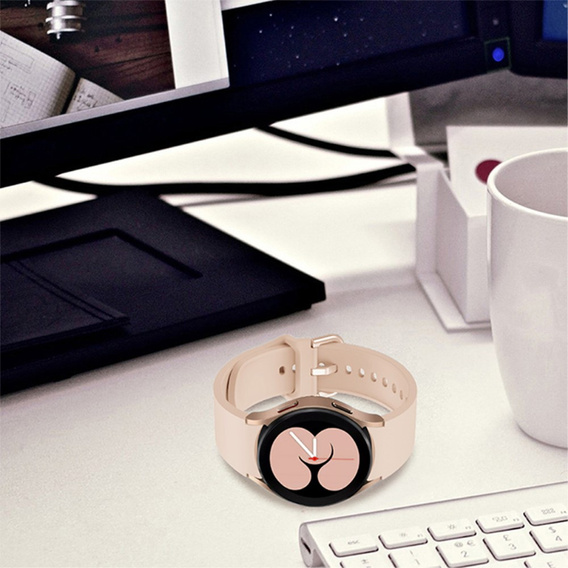 Pasek Silikonowy do Samsung Galaxy Watch 4/5/6/7 40/42/43/44/45/46/47mm, Różowy