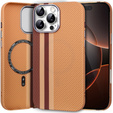 Etui do iPhone 16 Pro, Carbon Fiber MagSafe, żółte