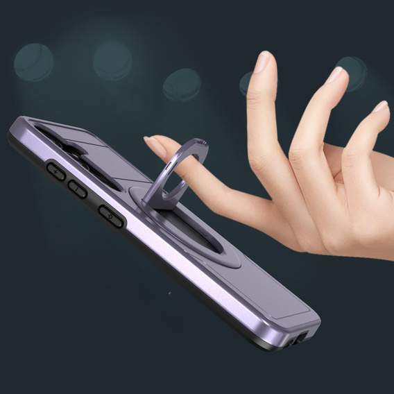 Etui do MagSafe do Samsung Galaxy S24, Military Magnet, fioletowe