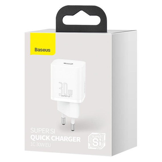 Baseus ładowarka sieciowa Super Si PD 30 W, 1× USB-C do smartfonów