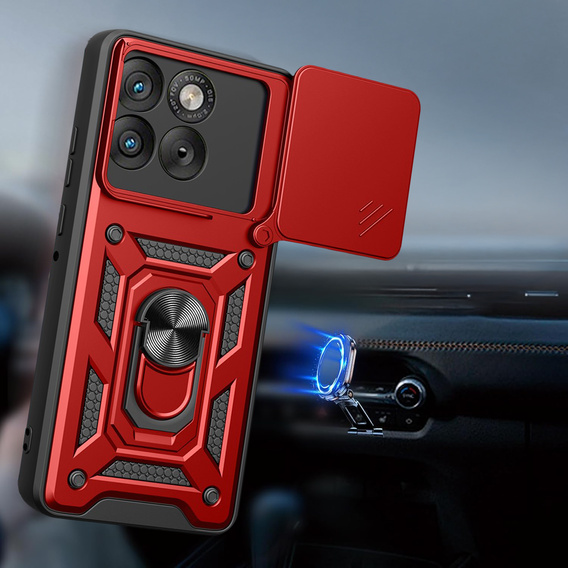 Etui pancerne CamShield Slide z osłoną aparatu i ringiem do Motorola Edge 70