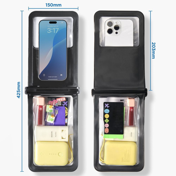 SPIGEN A603 Uniwersalne Wodoodporne Etui - czarne