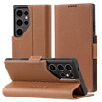 Etui skórzane do Samsung Galaxy S24 Ultra, ERBORD LeatherWallet, brązowe