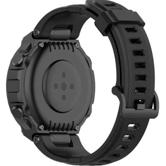 Pasek Silikonowy do Amazfit T-Rex/T-Rex PRO, Czarny