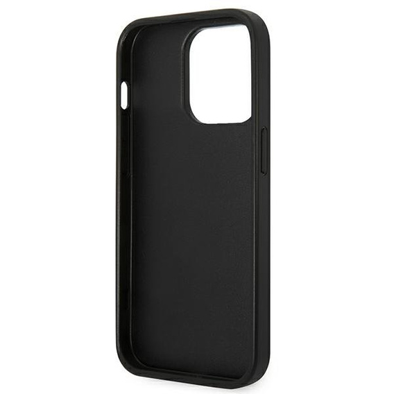 Etui Karl Lagerfeld do iPhone 14 Pro Max, Saffiano Choupette Head Patch, srebrne