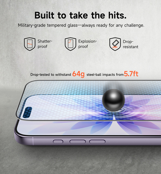 2x Szkło hartowane SURITCH do iPhone 17 / 16 Pro