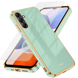 Zestaw Etui do Samsung Galaxy A14 4G/5G, Electro, Miętowe + Szkło 9H