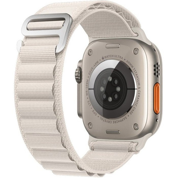 Zestaw Pasek Nylonowy + Etui 2w1 do Apple Watch 4/5/6/SE 40mm, Biały