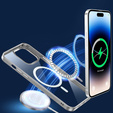 Etui do iPhone 14 Pro, ERBORD Hybrid MagSafe Case, srebrne