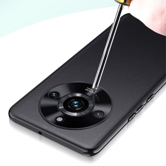 Etui skórzane do Realme 11 Pro 5G / Pro+ 5G, Obudowa leather hybrid Case, Czarne