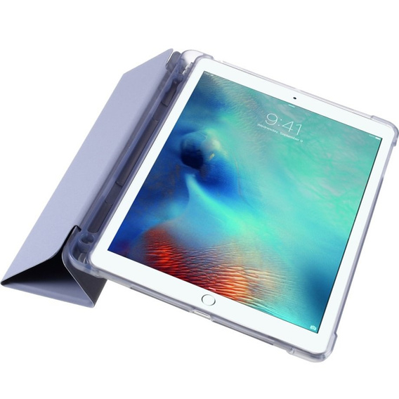 Etui do iPad 9.7" 2018/2017 (6/5 gen.) / Air 2/1 9.7" 2014/2013, Smartcase z miejscem na rysik, Fioletowe 