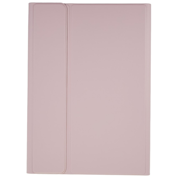 Etui z klawiaturą do Galaxy Tab S7+ Plus / S8+ Plus /S7 FE T730 T733, Pen Slot, różowe rose gold