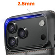 Etui z klapką 2w1 do iPhone 17 Pro Max, SUTENI, do MagSafe, czarne