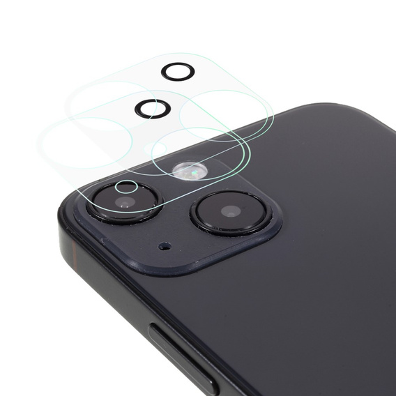 2x Szkło hartowane na aparat ERBORD do iPhone 13, przezroczyste